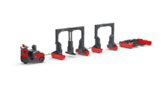 Logistické vláčky LT10 – LT20 od společnosti Linde Material Handling