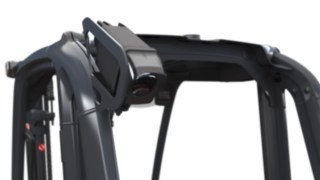 Optické výstražné systémy jako Linde BlueSpot™ TruckSpot přinášejí větší bezpečnost Optické výstražné systémy na kabině řidiče