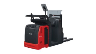 Nízkozdvižné vychystávací vozíky N20 Vi/VLi disponují zdvihacím stanovištěm řidiče.